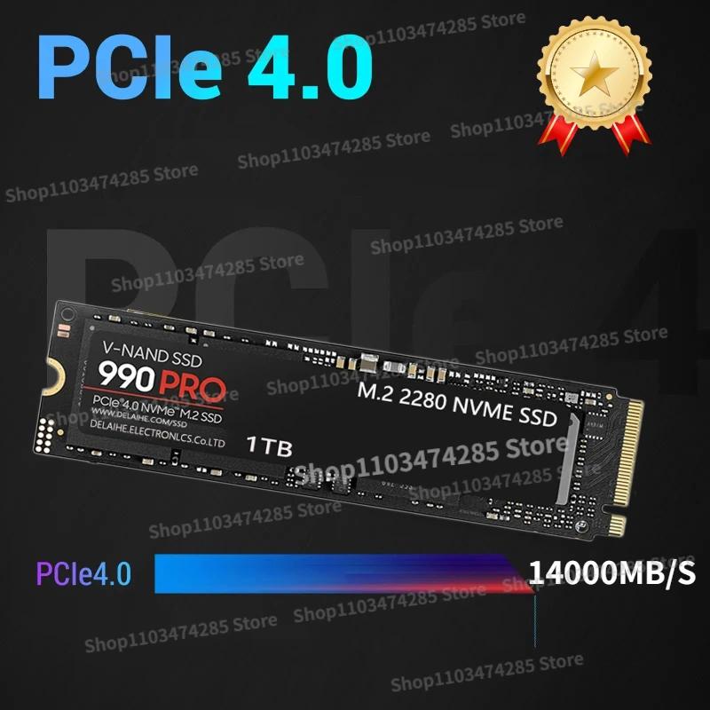 Ʈ MLC PC ǻͿ  ָ Ʈ ϵ ̺, 990 PRO SSD PCIe 5.0 X4 NVMe 4.0 M.2 2280, 1TB, 2TB, 4TB,  귣